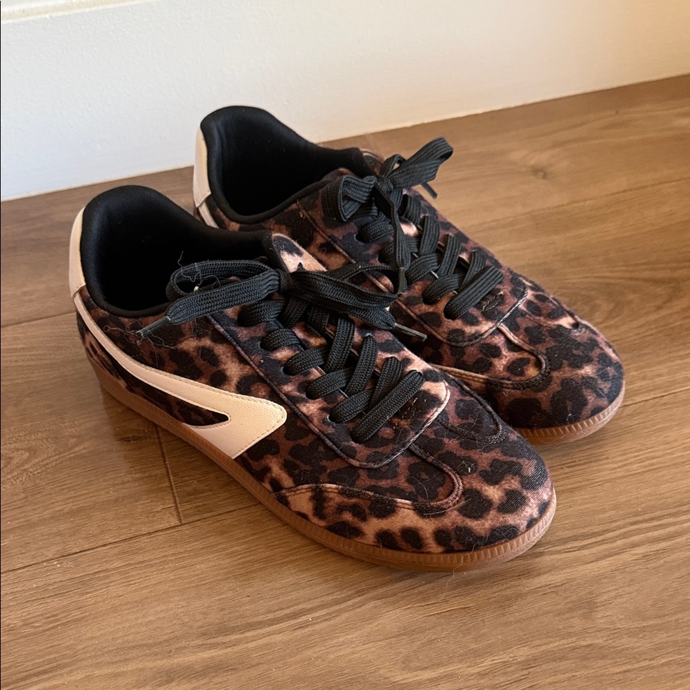 DV by Dolce Vita Leopard Print Athletic Shoes